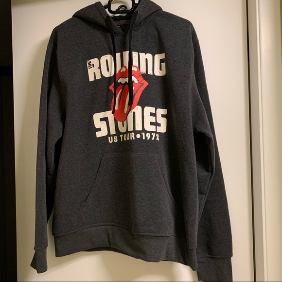Rolling Stones Charcoal Black hoodie - Size Large - Picture 1 of 6